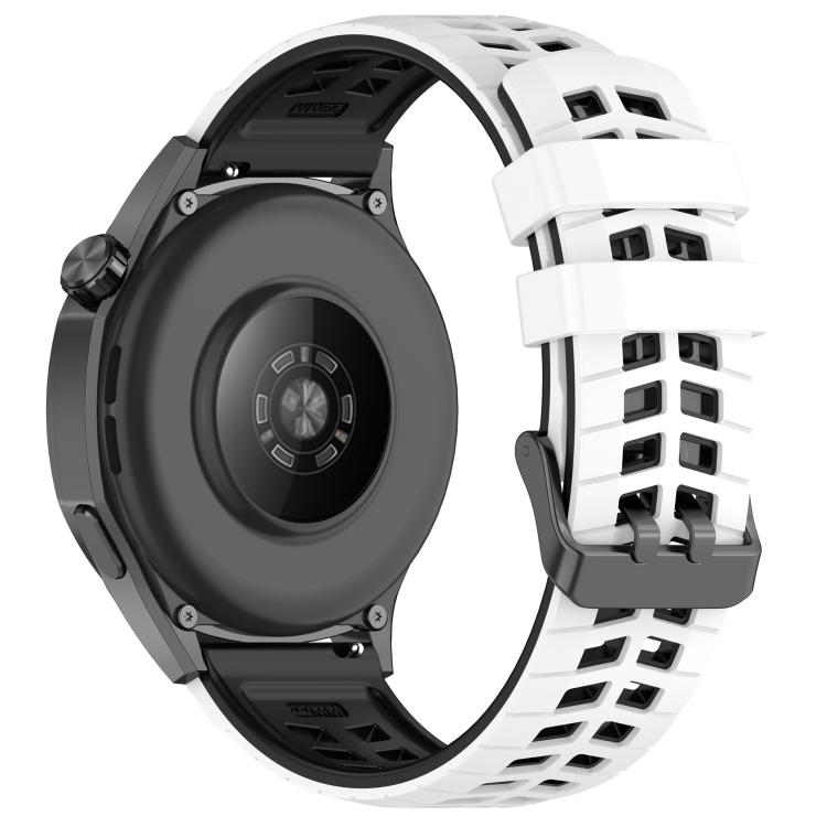 22mm Double Holes Two Color Silicone Watch Band