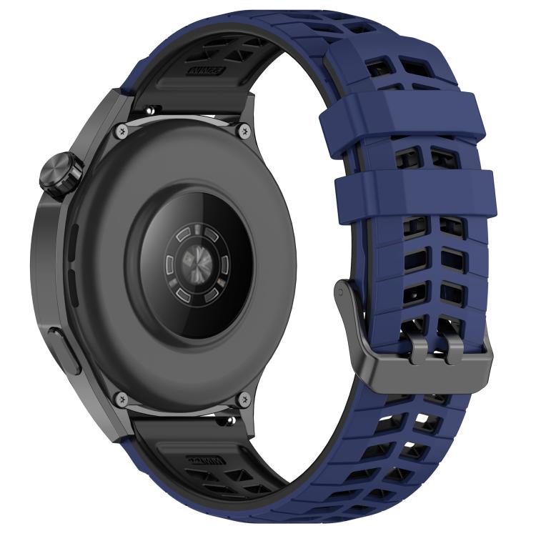 22mm Double Holes Two Color Silicone Watch Band
