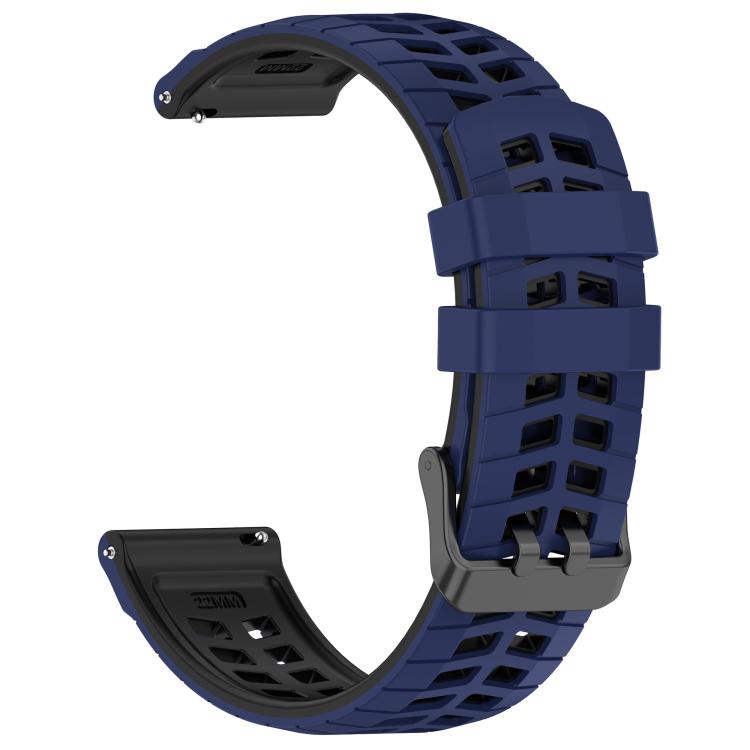 22mm Double Holes Two Color Silicone Watch Band