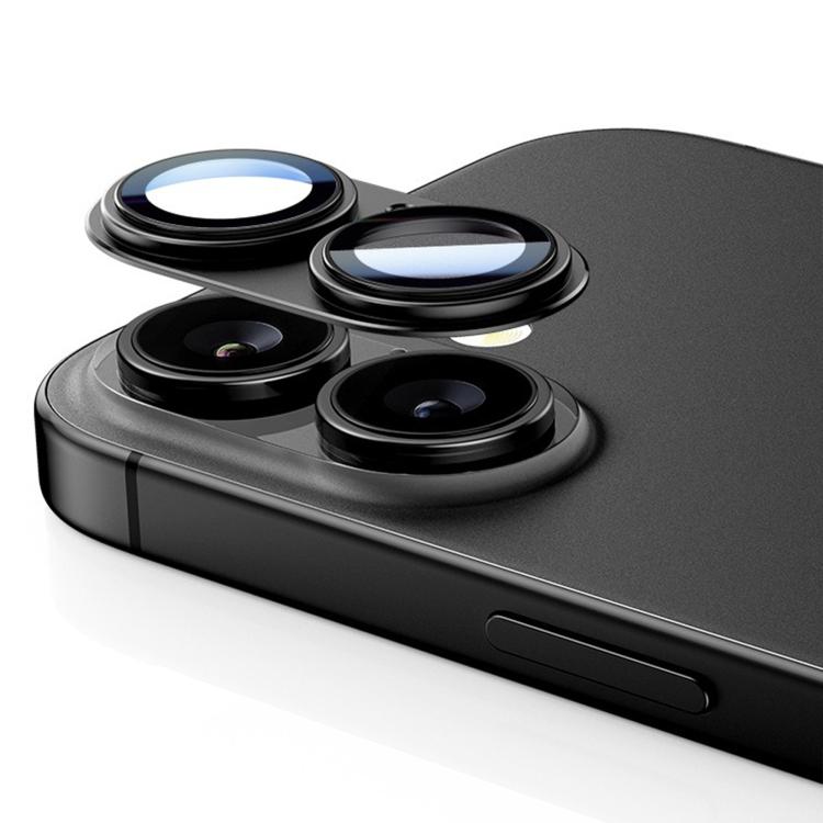 For iPhone 17 Kalebol Precise Alignment Stepped Eagle Eye Metal Lens Film - Black