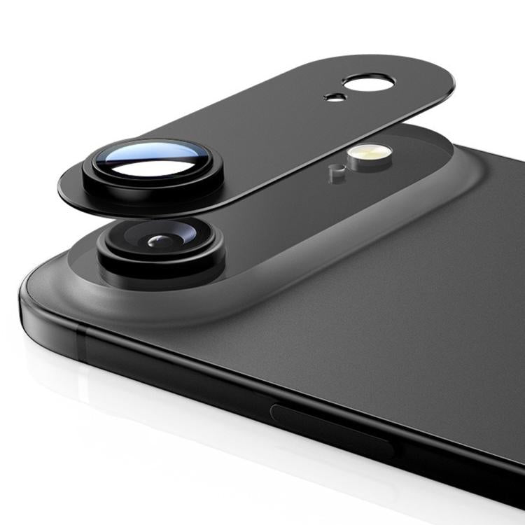 For iPhone Air Kalebol Precise Alignment Stepped Eagle Eye Metal Lens Film - Black