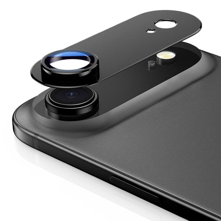For iPhone Air Kalebol Armor Full-Coverage Metal Lens Ring Protector Film - Black
