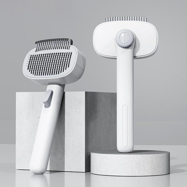 Pet Detangling Comb The Ultimate Grooming Tool - White Gray