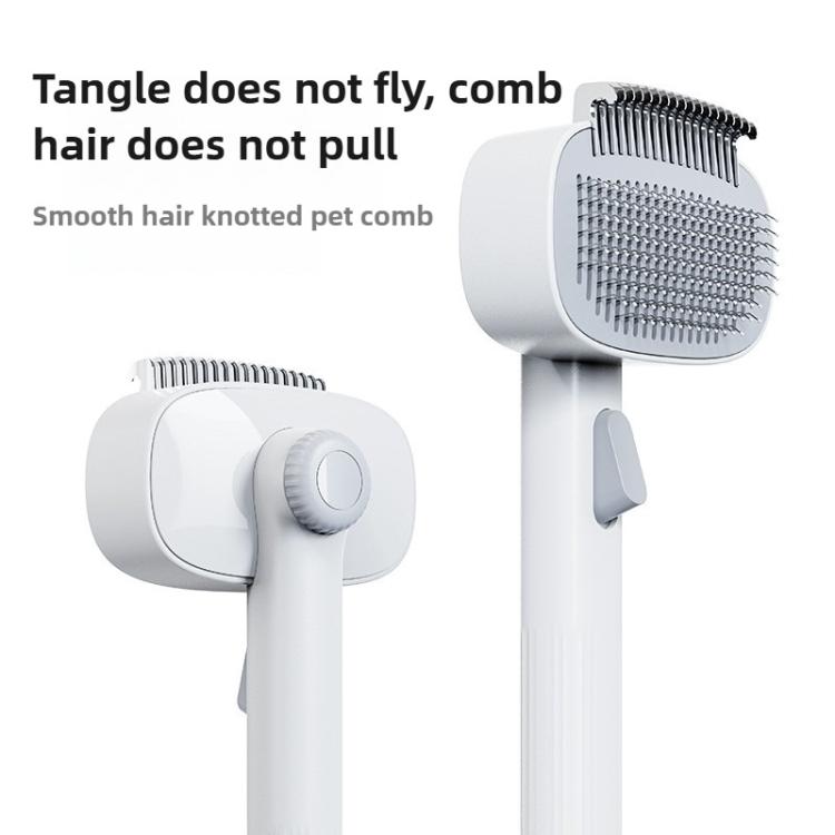 Pet Detangling Comb The Ultimate Grooming Tool - White Gray