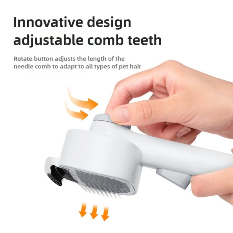Pet Detangling Comb The Ultimate Grooming Tool - White Gray