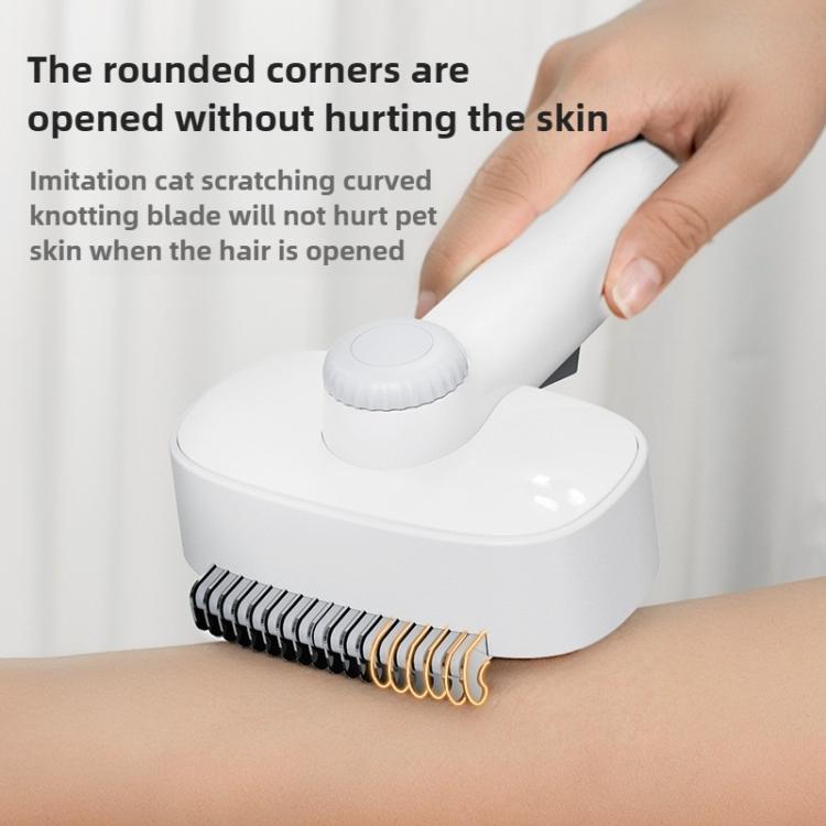 Pet Detangling Comb The Ultimate Grooming Tool - White Gray