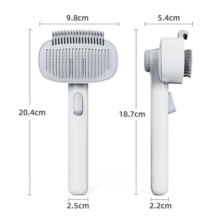 Pet Detangling Comb The Ultimate Grooming Tool - White Gray