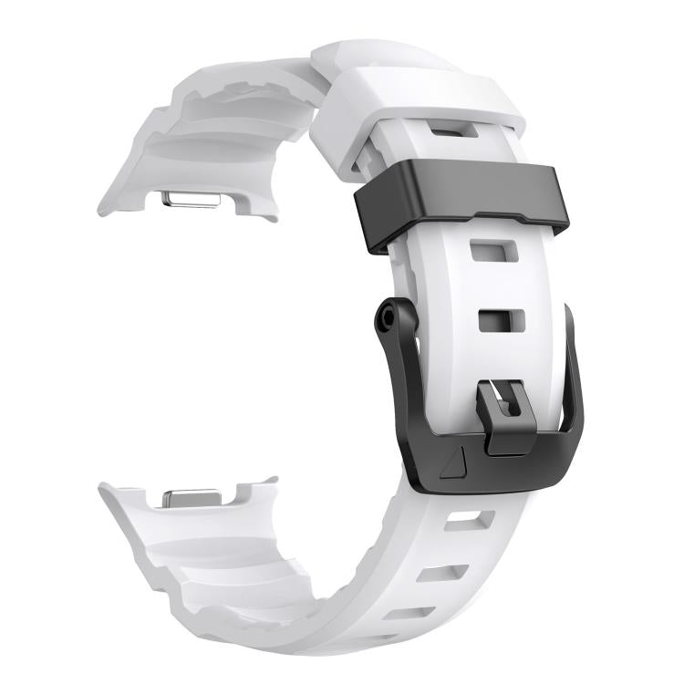 For Samsung Galaxy Watch8 / Watch8 Classic Black Buckle Sports Silicone Watch Band