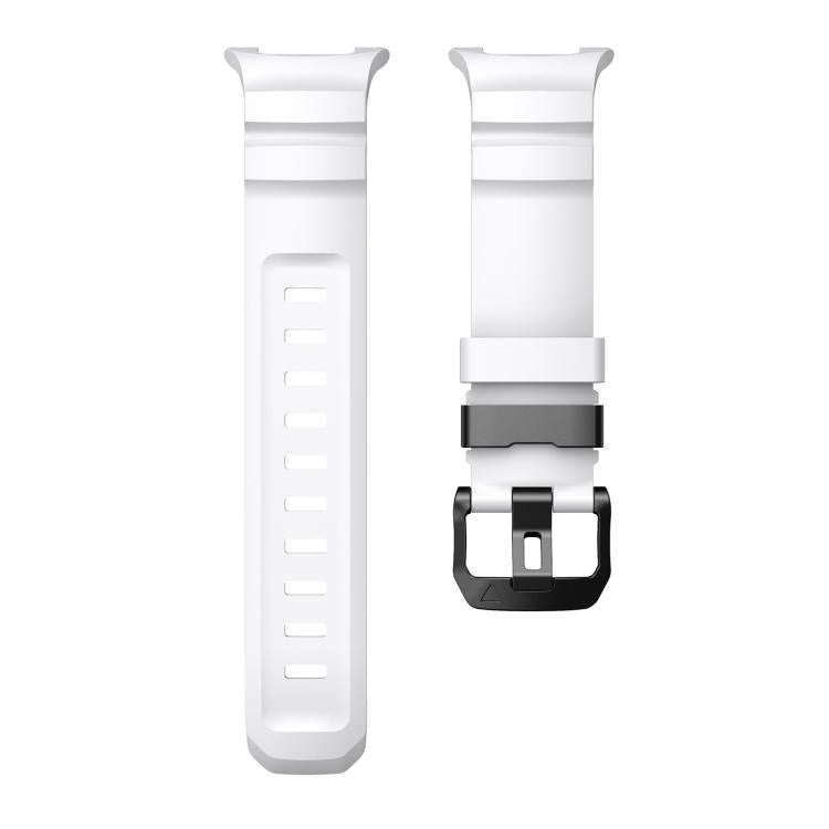For Samsung Galaxy Watch8 / Watch8 Classic Black Buckle Sports Silicone Watch Band