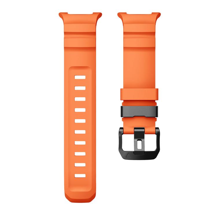 For Samsung Galaxy Watch8 / Watch8 Classic Black Buckle Sports Silicone Watch Band