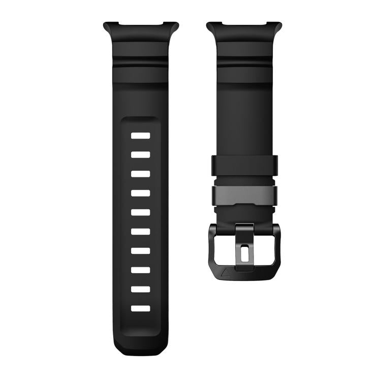 For Samsung Galaxy Watch8 / Watch8 Classic Black Buckle Sports Silicone Watch Band