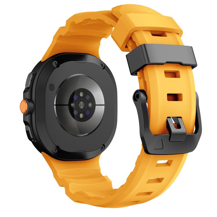 For Samsung Galaxy Watch8 / Watch8 Classic Black Buckle Sports Silicone Watch Band