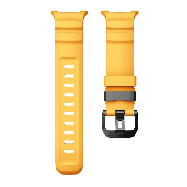 For Samsung Galaxy Watch8 / Watch8 Classic Black Buckle Sports Silicone Watch Band