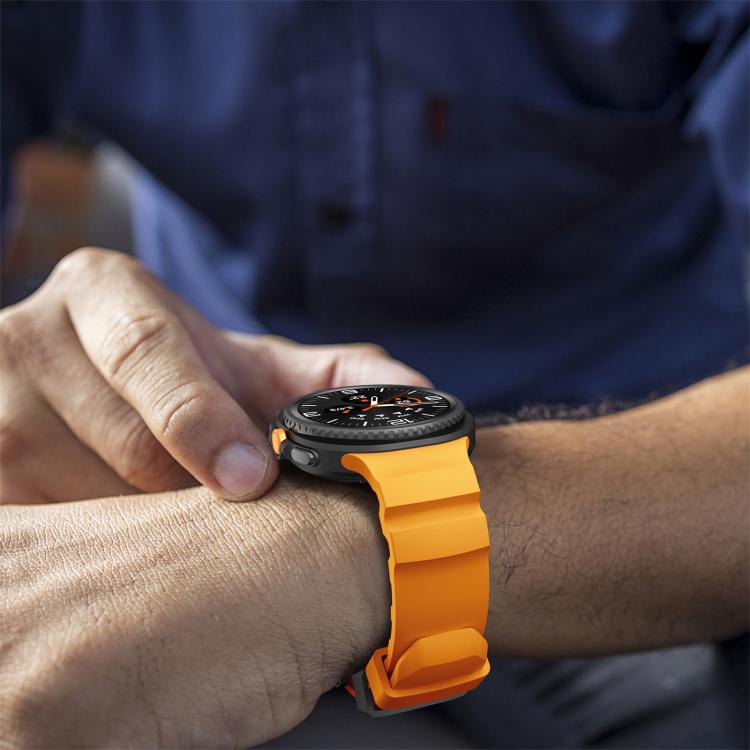 For Samsung Galaxy Watch8 / Watch8 Classic Black Buckle Sports Silicone Watch Band