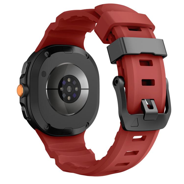 For Samsung Galaxy Watch8 / Watch8 Classic Black Buckle Sports Silicone Watch Band