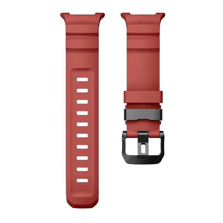 For Samsung Galaxy Watch8 / Watch8 Classic Black Buckle Sports Silicone Watch Band