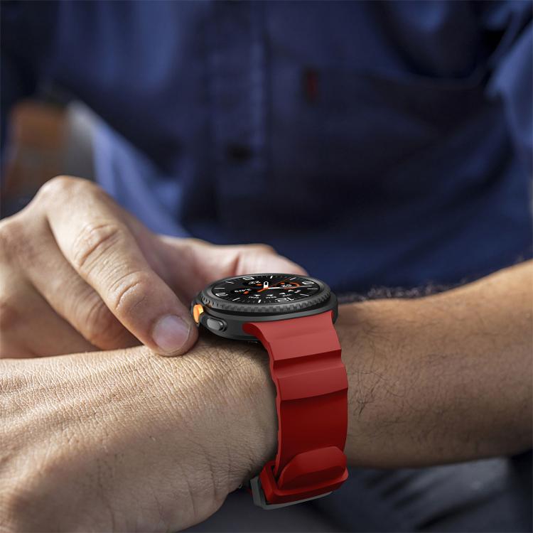 For Samsung Galaxy Watch8 / Watch8 Classic Black Buckle Sports Silicone Watch Band