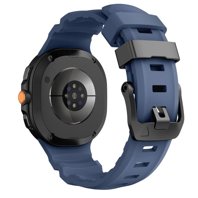 For Samsung Galaxy Watch8 / Watch8 Classic Black Buckle Sports Silicone Watch Band