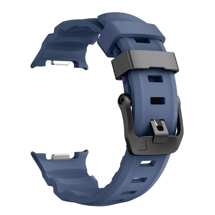 For Samsung Galaxy Watch8 / Watch8 Classic Black Buckle Sports Silicone Watch Band