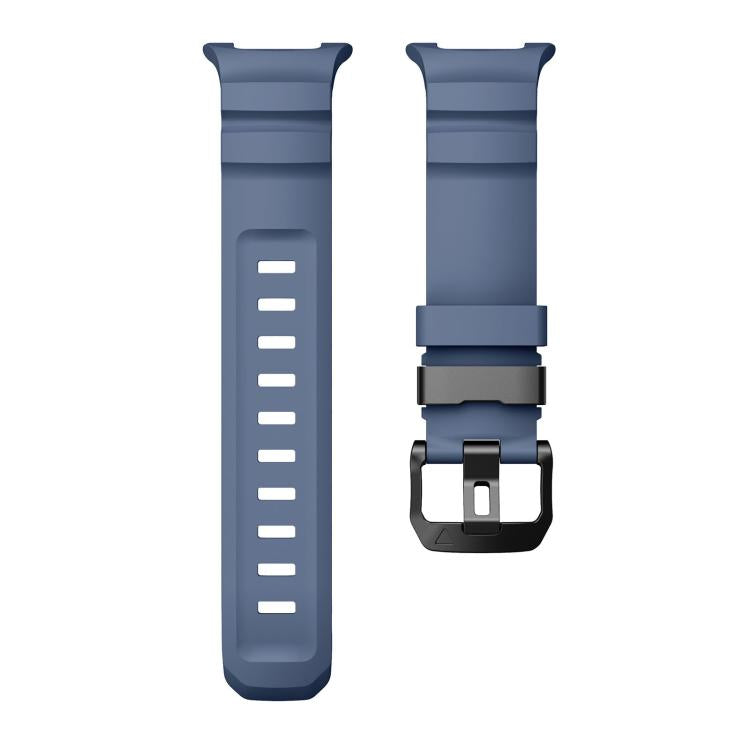 For Samsung Galaxy Watch8 / Watch8 Classic Black Buckle Sports Silicone Watch Band