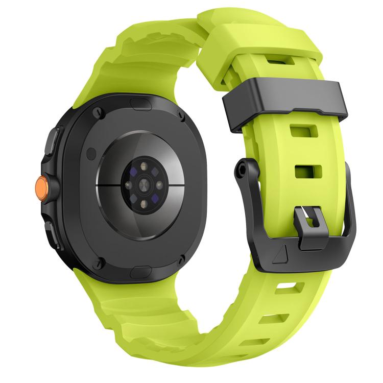For Samsung Galaxy Watch8 / Watch8 Classic Black Buckle Sports Silicone Watch Band
