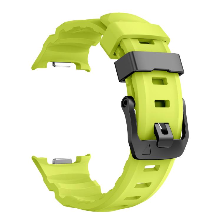 For Samsung Galaxy Watch8 / Watch8 Classic Black Buckle Sports Silicone Watch Band