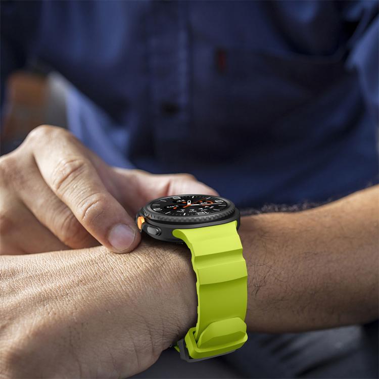 For Samsung Galaxy Watch8 / Watch8 Classic Black Buckle Sports Silicone Watch Band