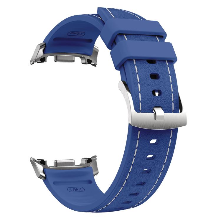 For Samsung Galaxy Watch8 / Watch8 Classic Silicone Hybrid Leather Skin Watch Band