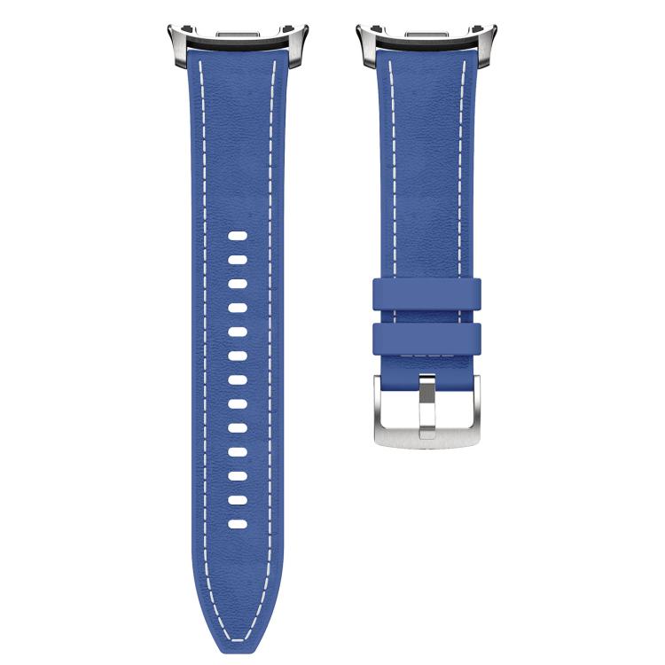 For Samsung Galaxy Watch8 / Watch8 Classic Silicone Hybrid Leather Skin Watch Band