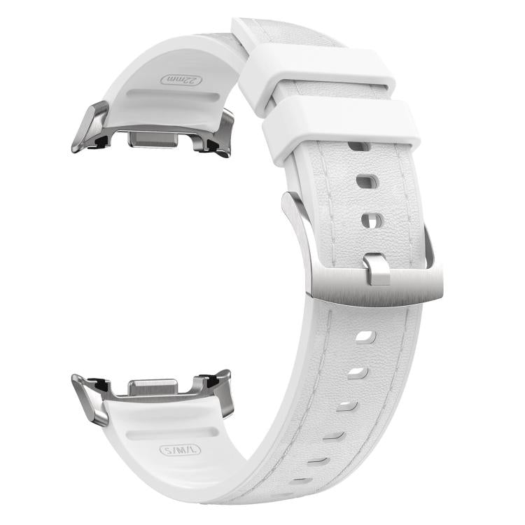For Samsung Galaxy Watch8 / Watch8 Classic Silicone Hybrid Leather Skin Watch Band
