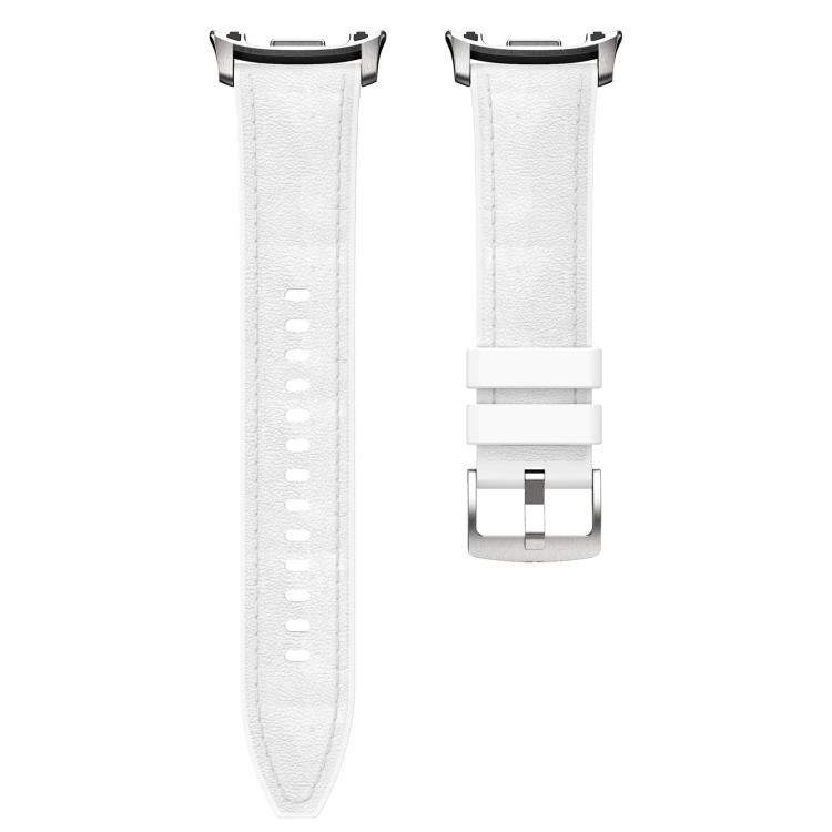 For Samsung Galaxy Watch8 / Watch8 Classic Silicone Hybrid Leather Skin Watch Band