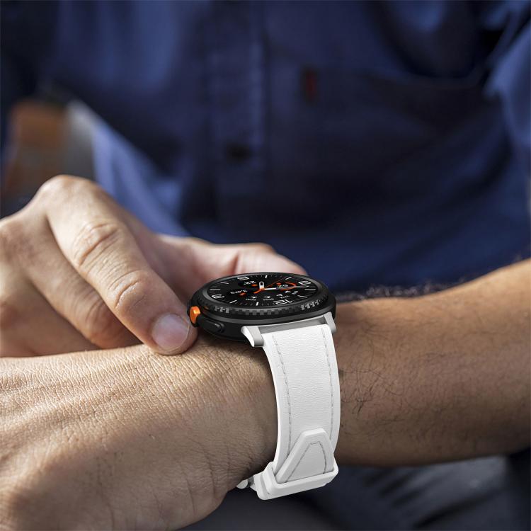For Samsung Galaxy Watch8 / Watch8 Classic Silicone Hybrid Leather Skin Watch Band