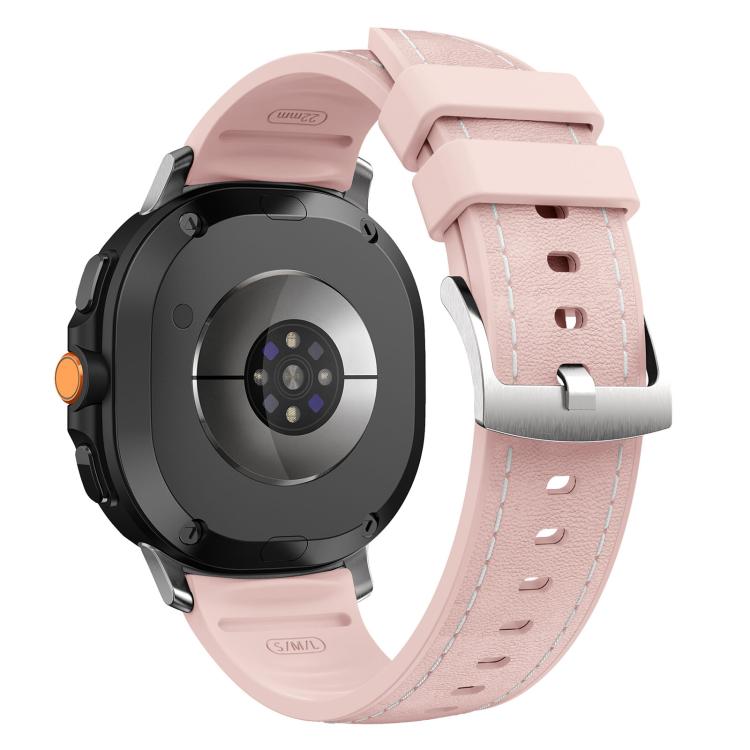 For Samsung Galaxy Watch8 / Watch8 Classic Silicone Hybrid Leather Skin Watch Band