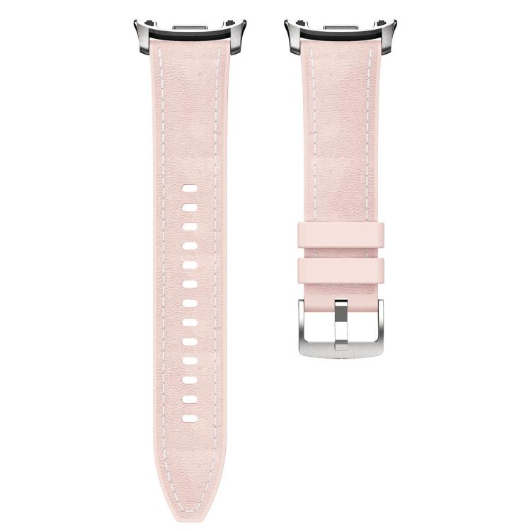 For Samsung Galaxy Watch8 / Watch8 Classic Silicone Hybrid Leather Skin Watch Band