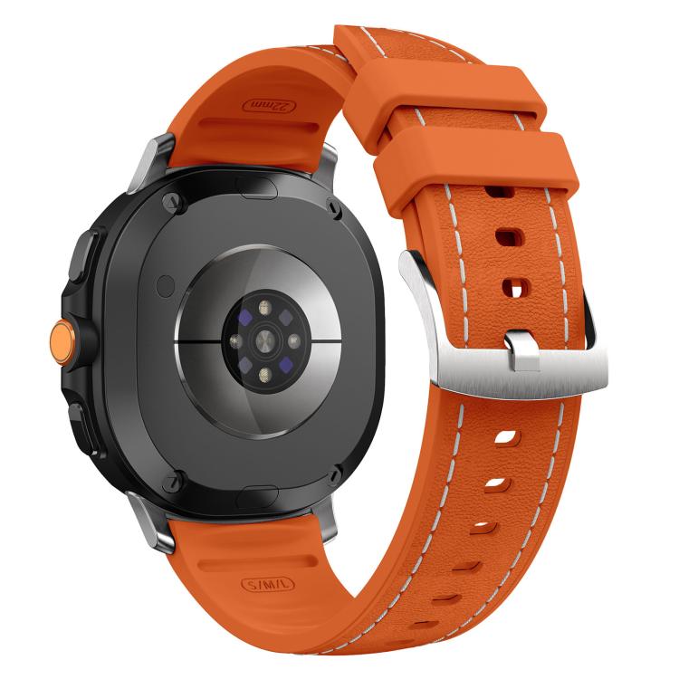 For Samsung Galaxy Watch8 / Watch8 Classic Silicone Hybrid Leather Skin Watch Band