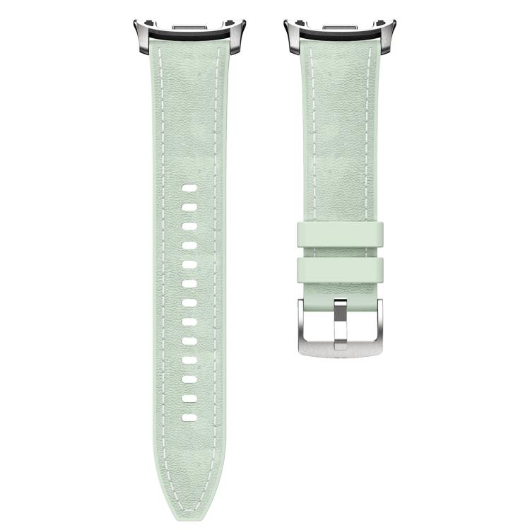 For Samsung Galaxy Watch8 / Watch8 Classic Silicone Hybrid Leather Skin Watch Band