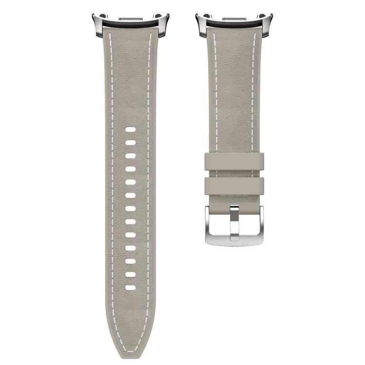 For Samsung Galaxy Watch8 / Watch8 Classic Silicone Hybrid Leather Skin Watch Band
