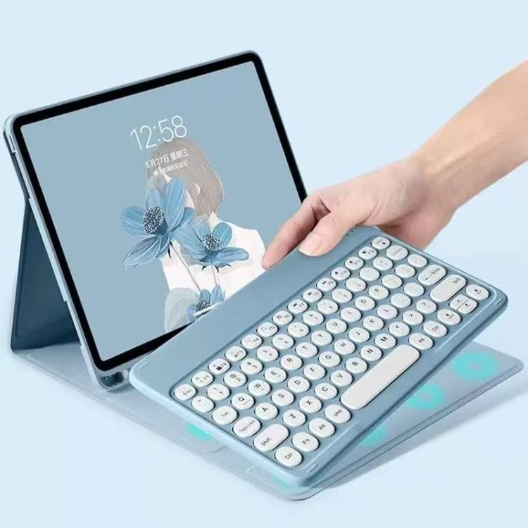 For ipad  Air 4/5 10.9 Magnetic Bluetooth Keyboard Case for Tablet - Dusty Blue