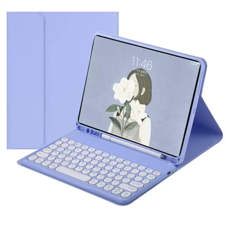 For ipad Air 6/7 11 Magnetic Bluetooth Keyboard Case for Tablet - Bright Purple