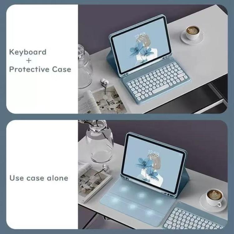 For  ipad Air 11 Magnetic Bluetooth Keyboard Case for Tablet - Bright Purple