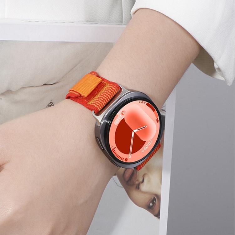 For Samsung Galaxy Watch8 / Watch8 Classic Wild Path Loop Nylon Hook and Loop Fastener Watch Band