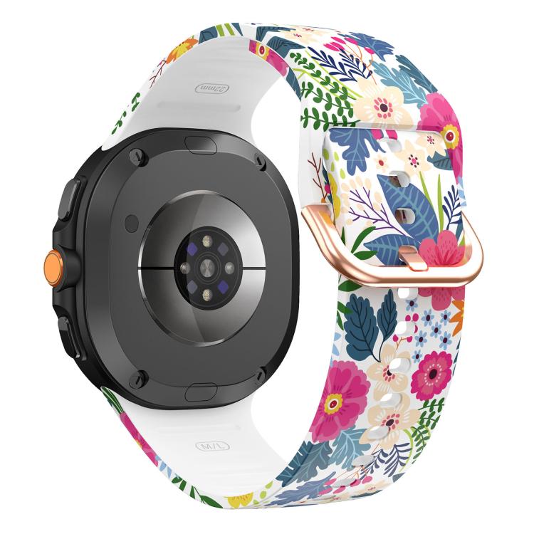 For Samsung Galaxy Watch8 / Watch8 Classic Printed Silicone Watch Band