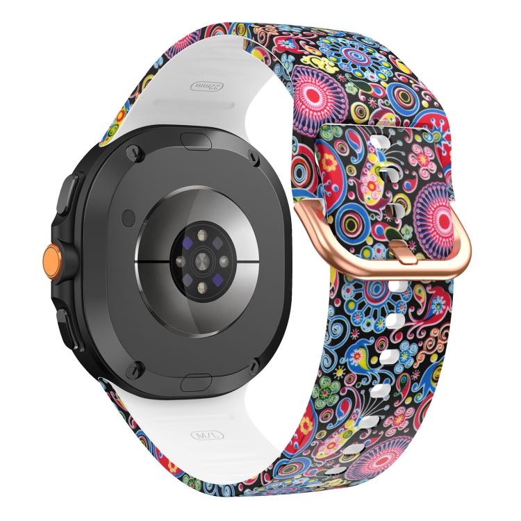 For Samsung Galaxy Watch8 / Watch8 Classic Printed Silicone Watch Band