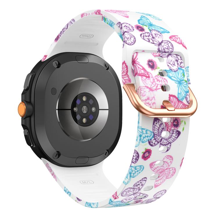 For Samsung Galaxy Watch8 / Watch8 Classic Printed Silicone Watch Band