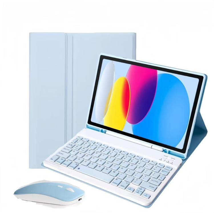 For iPad 2022 Detachable Magnetic Bluetooth Keyboard Tablet Case with Mouse