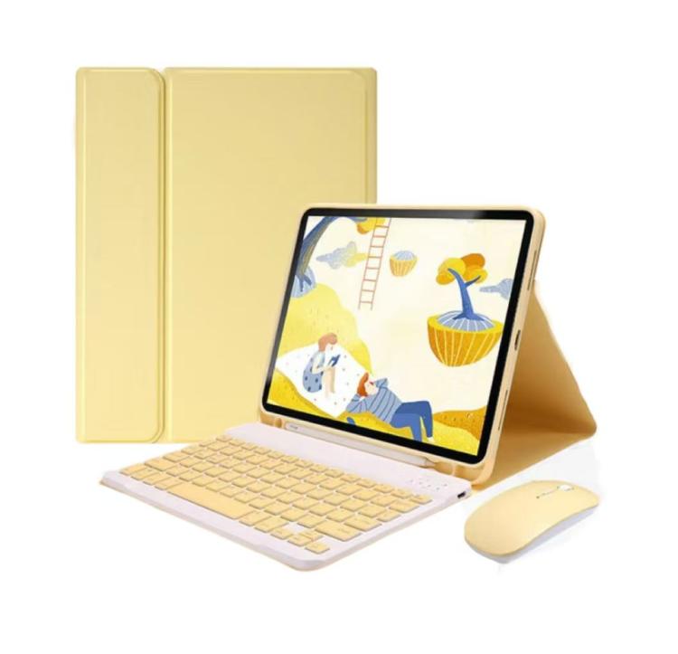 For iPad 2025 Detachable Magnetic Bluetooth Keyboard Tablet Case with Mouse