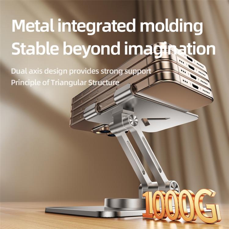 L11 Portable Foldable Rotating Aluminum Alloy Desktop Phone Tablet Holder