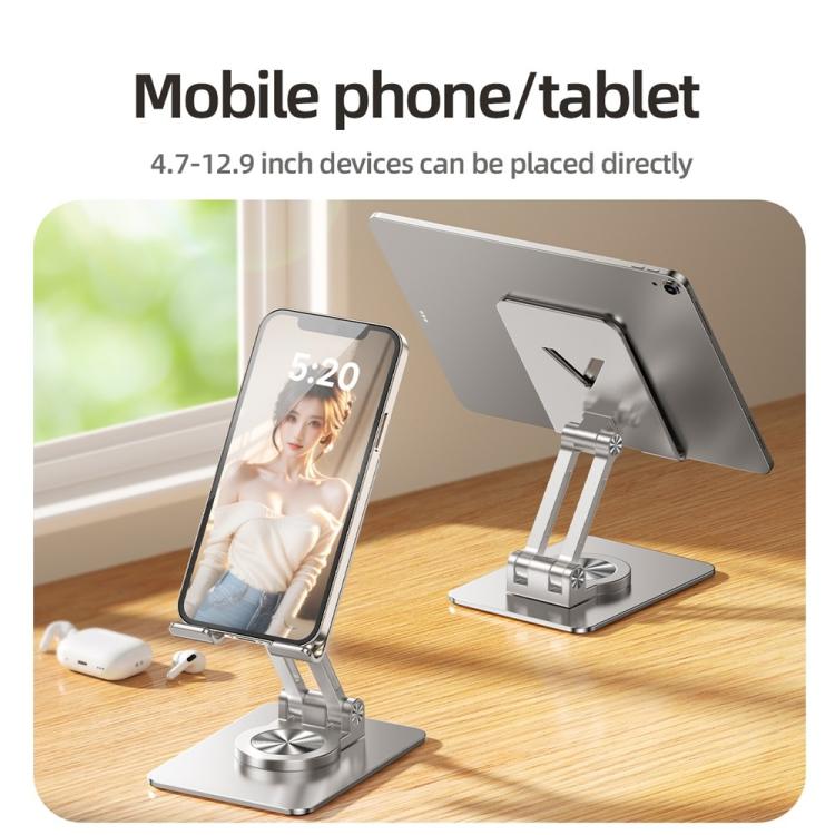 L11 Portable Foldable Rotating Aluminum Alloy Desktop Phone Tablet Holder