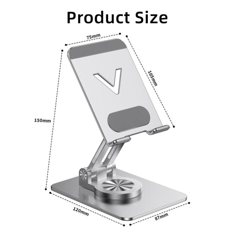 L11 Portable Foldable Rotating Aluminum Alloy Desktop Phone Tablet Holder
