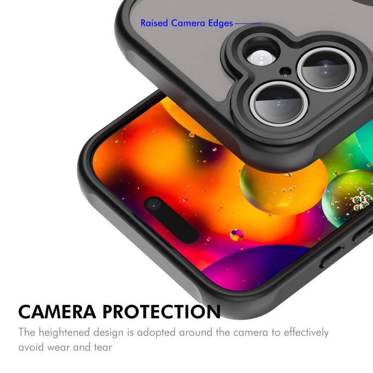 For iPhone 16 Plus ENKAY Hat-Prince MagSafe Matte Translucent Shockproof Phone Case with Large Arc Edge Film